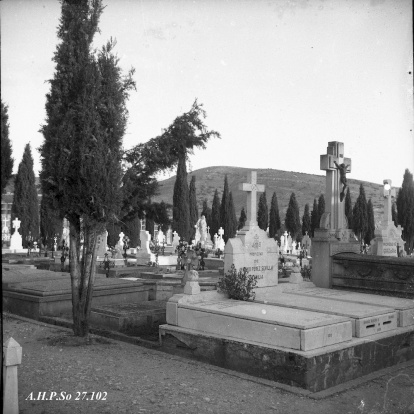 Cementerio en Soria en 1950