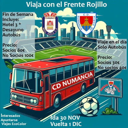 El Frente Rojillo organiza viaje a Ávila.