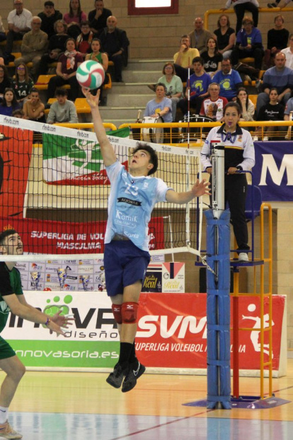 El Río Duero Voley, subcampeón de España junior ante Unicaja Almería. MARÍA MORALES