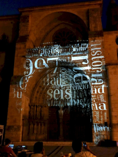 Videomapping en El burgo para conmemorar el aniversario de Las edades del hombre - ANA HERNANDO