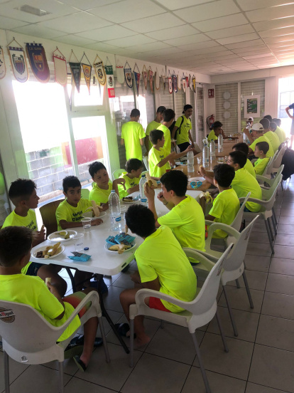 El Calasanz celebra está semana su campus de fútbol y multiaventura. Twitter CD Calasanz