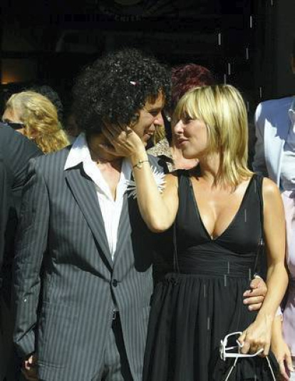 Cayetana Guillén Cuervo, en la foto de boda de Pedro Zerolo, en octubre del 2005. JUAN MANUEL PRATS