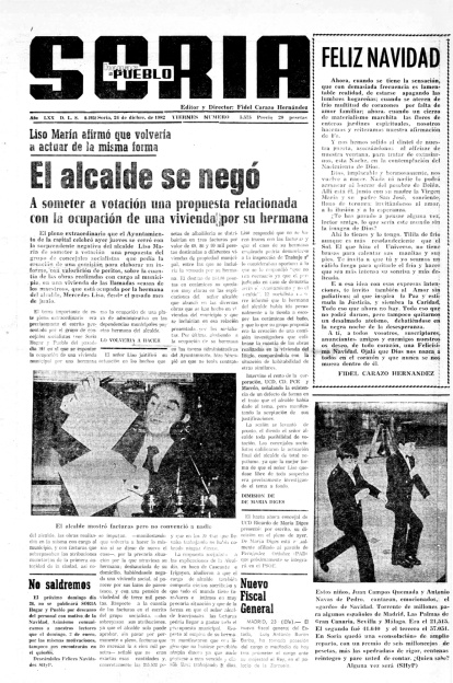 La Lotería de Navidad en portadas del periódico.