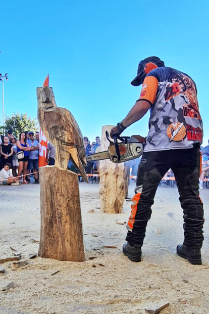 Tallaje en madera en Montejo de Tiermes