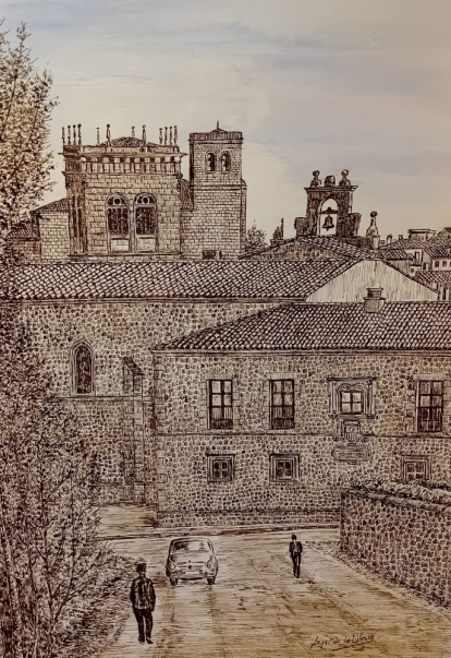 La plumilla de Ángel de la Iglesia titulada “Tres torres” es buen ejemplo del magnífico recorrido que su obra nos proporciona por la Soria de ayer y de siempre.