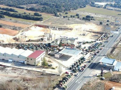La protesta del campo moviliza 800 agricultores
