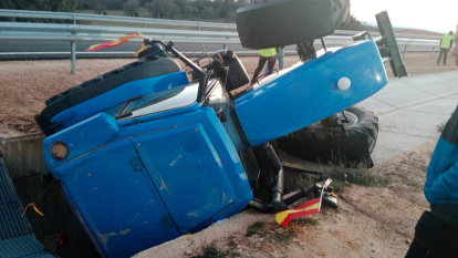 Accidente ocurrido en la autovía