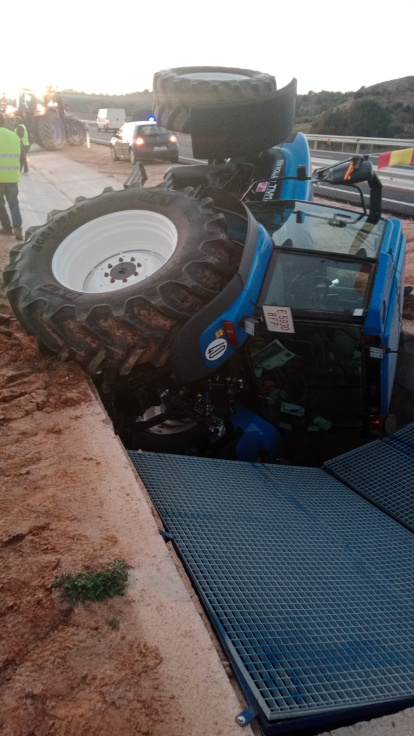 Accidente ocurrido en la autovía