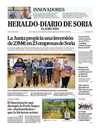 Portada de Heraldo-Diario de Soria de 5 de marzo de 2024.