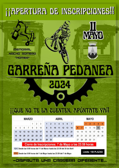 Cartel de la prueba