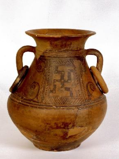 Vasija de Numancia en el Museo Arqueológico Nacional.