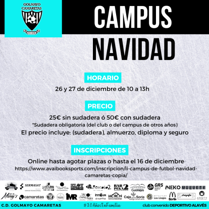 Imagen del campus que organiza el C.D. Golmayo Camaretas.