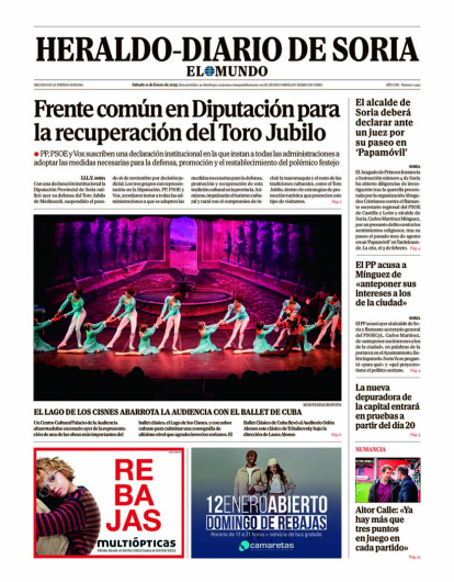 Portada de Heraldo-Diario de Soria de 11 de enero de 2025