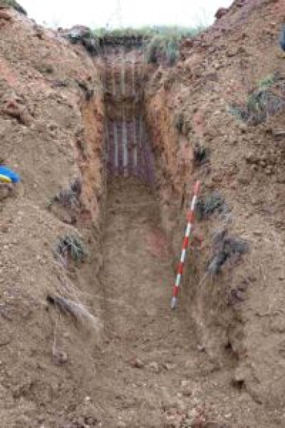 Imagen de la fosa común de Renieblas.