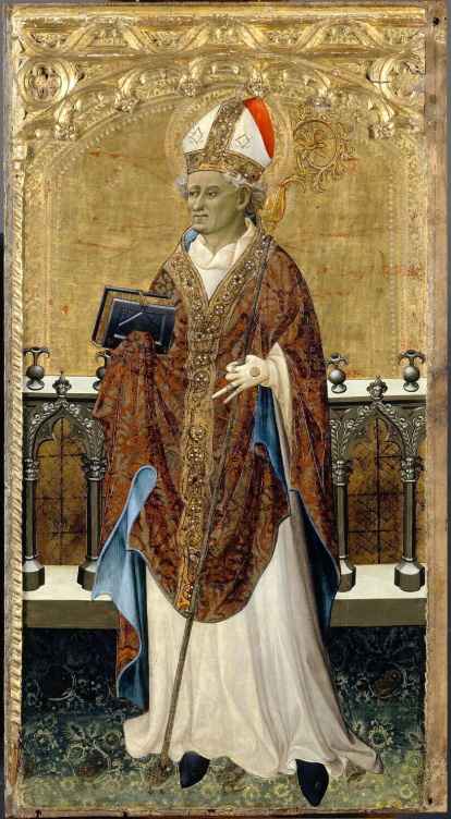 La pintura sobre San Ambrosio.