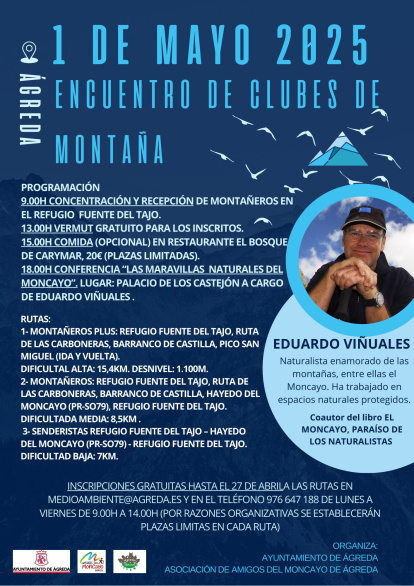 Cartel de las jornadas que se desarrollan en Ágreda.