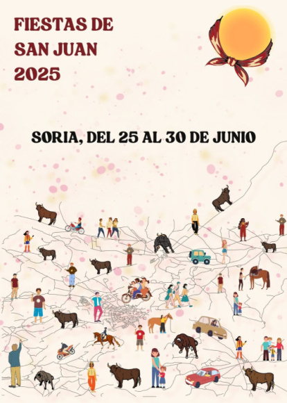 Carteles presentados a concurso para San Juan 2025.