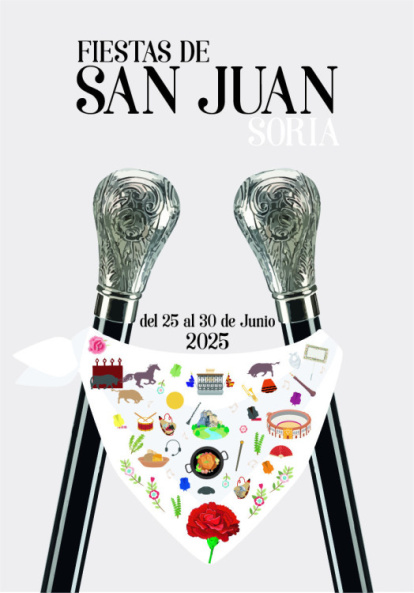 Carteles presentados a concurso para San Juan 2025.
