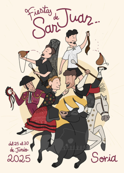 Carteles presentados a concurso para San Juan 2025.
