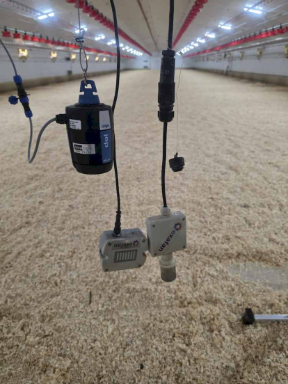 Sensores de amoniaco, humedad y CO2.