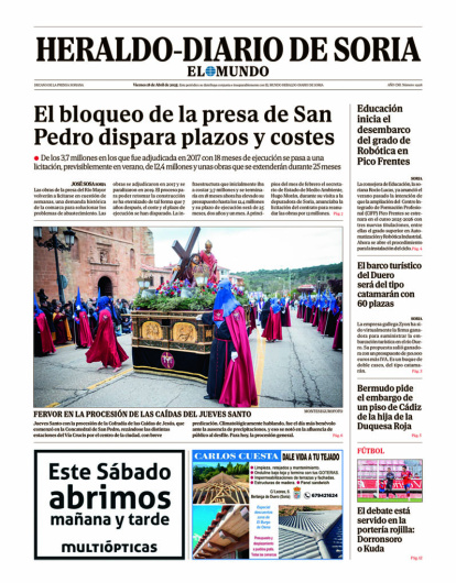 Heraldo Diario de Soria del 18 de abril de 2025.