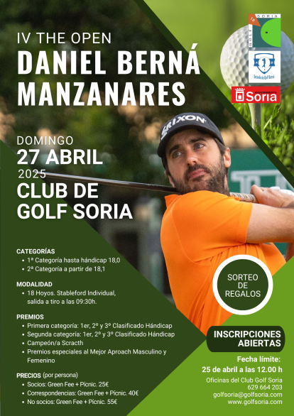 Cartel del torneo que se celebra en el campo de Pedrajas.