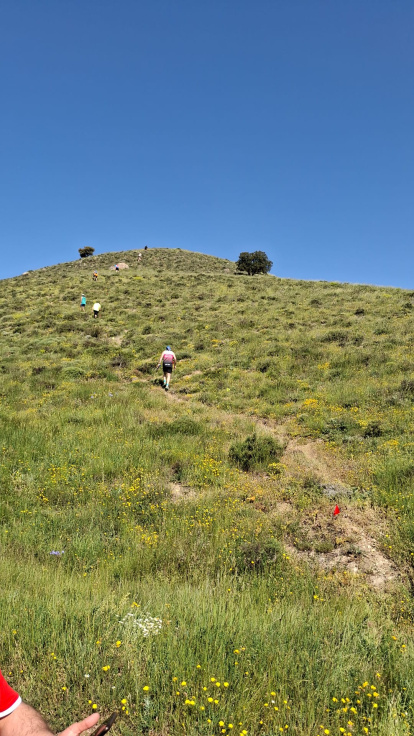 Una de las subidas de la prueba de trail celebrada en Benamira.