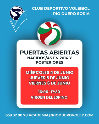 Estos son los horarios de la jornada de puertas abiertas del C.V. Río Duero.