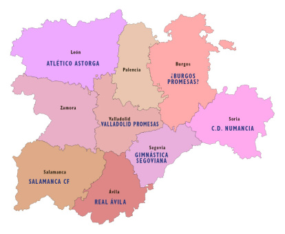 Castilla y León estaría representada en Segunda Federación por siete equipos si logra el ascenso el Burgos Promesas.