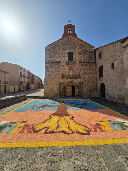 Una de las alfombras de San Esteban.