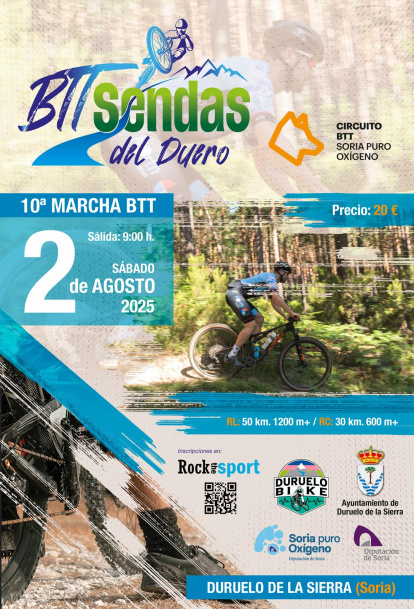 Cartel de la décima edición de la BTT Sendas del Duero.