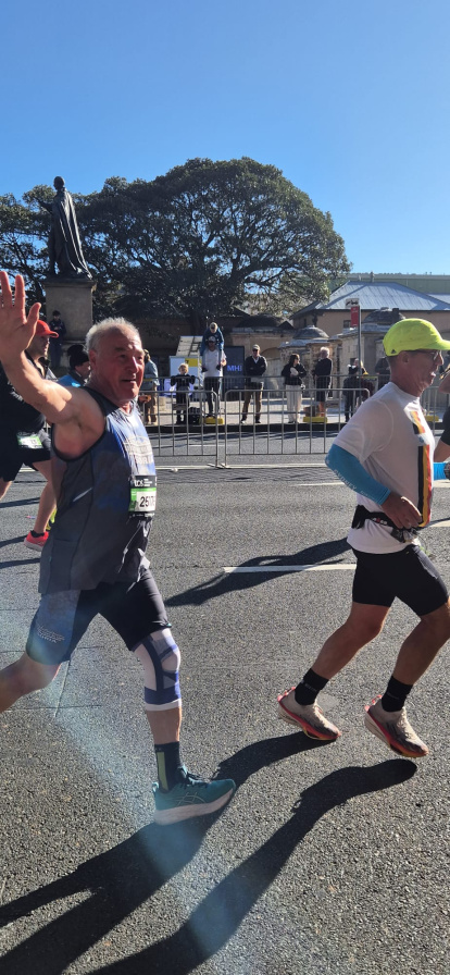 José Ángel Martínez en plena carrera.