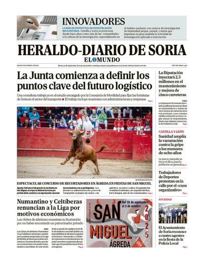 Portada del martes 30 de septiembre.