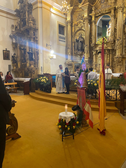 Acto eclesiástico con motivo del Día del Pilar.