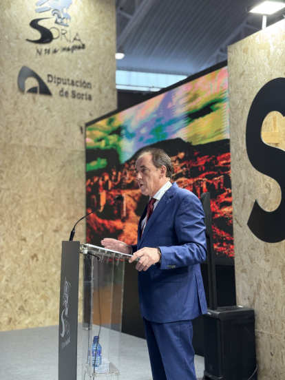El presidente de la Diputación, Benito Serrano, en la presentación.