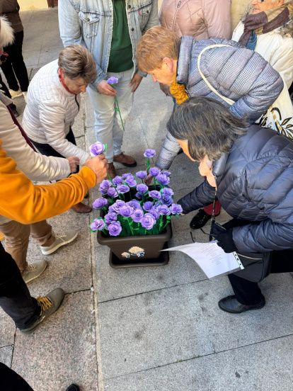 Flores elaboradas en el CEAS Ribera en San Esteban de Gormaz