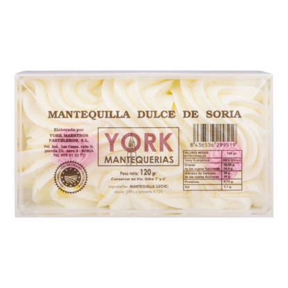 Elaborada en Soria con leche local y almíbar: la mantequilla dulce de Mantequerías York, única en España por su receta con azúcar.