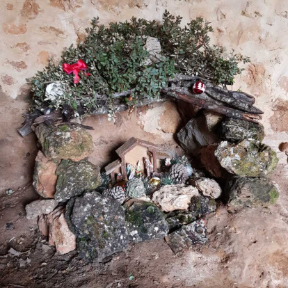 El Belén ya está instalado en el refugio de pastores