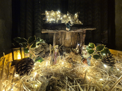 Medinaceli destaca por su abundante decoración navideña.