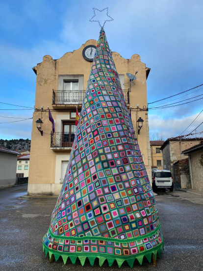 Árbol de Navidad de ganchillo.
