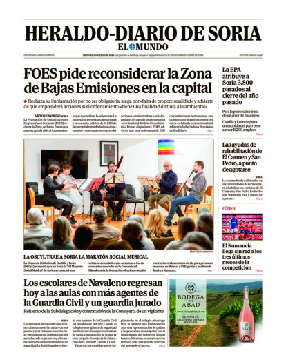 Portada de este 28 de enero de 2026
