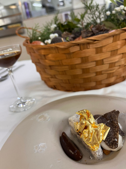 'De la cosecha a la mesa.Trufa/requesón/balsámico'