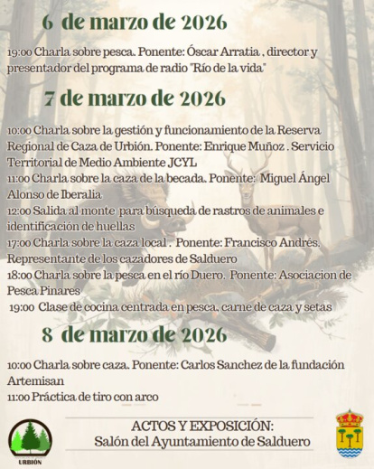 Programa de las Jornadas de Salduero.
