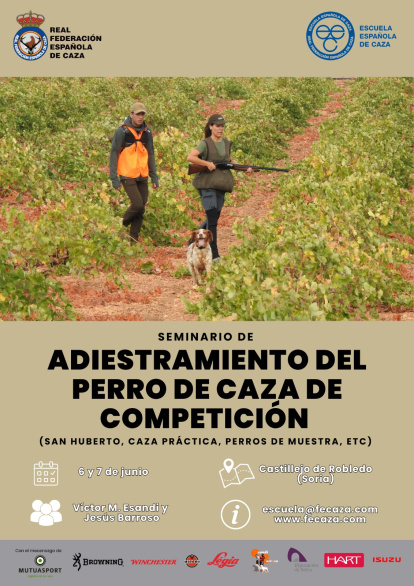 Cartel de la prueba de caza.