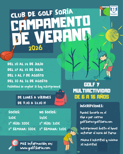 Cartel del campus de verano.
