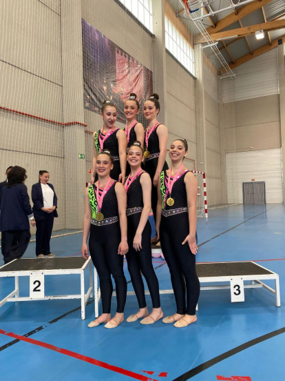 Las gimnastas de CG Duero cosecharon grandes resultados en el Campeonato Provincial.