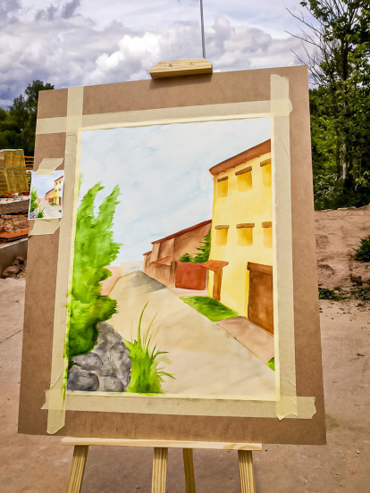 'Descubre Golmayo' pinturas realizadas dentro de la Semana Cultural