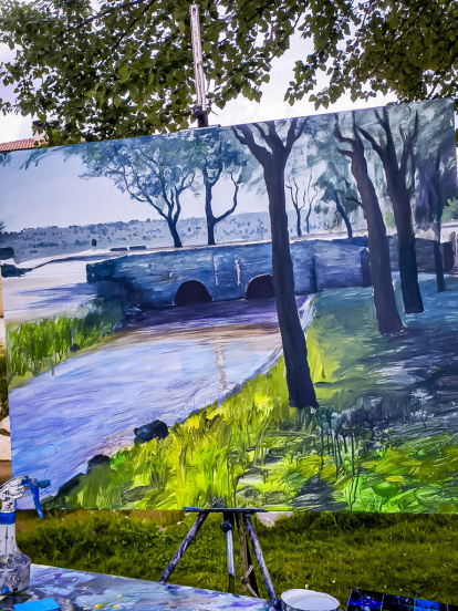 'Descubre Golmayo' pinturas realizadas dentro de la Semana Cultural