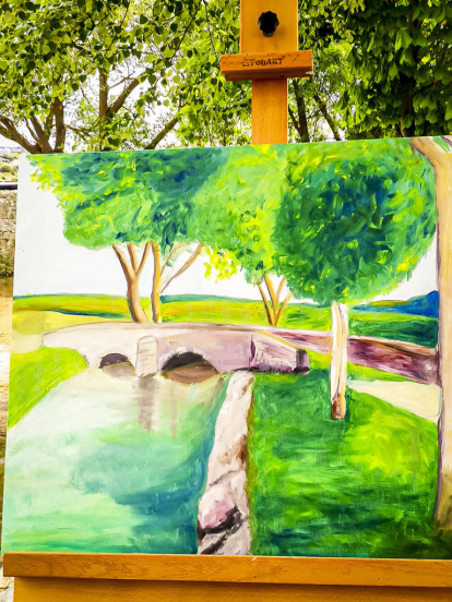 'Descubre Golmayo' pinturas realizadas dentro de la Semana Cultural
