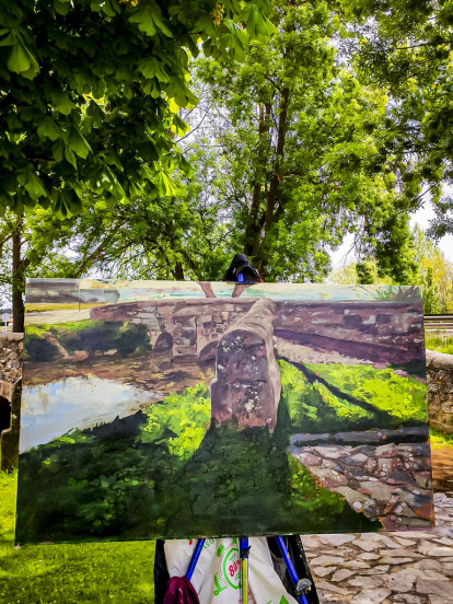 'Descubre Golmayo' pintura realizadas dentro de la Semana Cultural